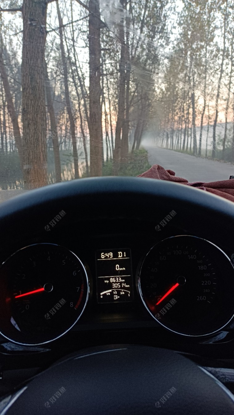 终于到了钓点。雾里开车，小心为好哟！！