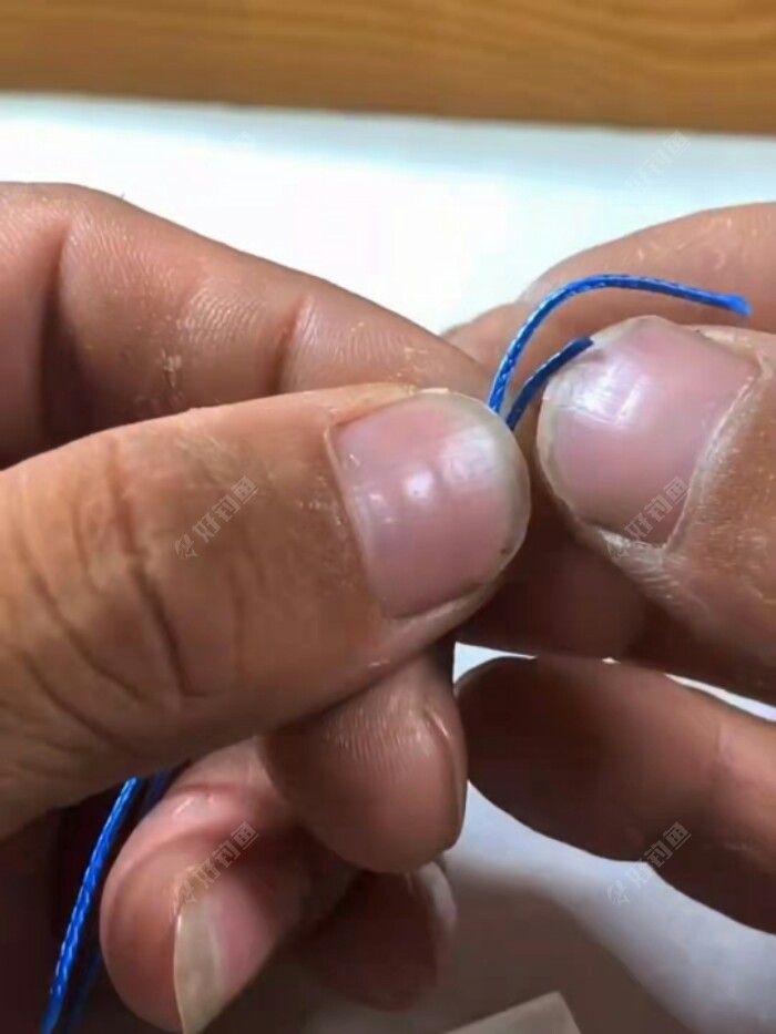 大物线组制作之大物竿稍结加固制作